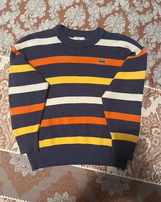 Maglione Lacoste a righe multicolore