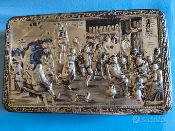 Scatola Latta Vintage Teniers