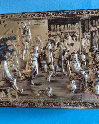 Scatola Latta Vintage Teniers