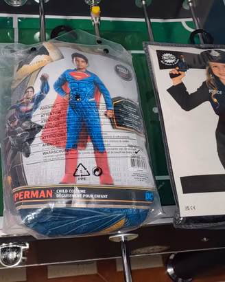 Costumi Carnevale Superman, Spiderman e Poliziotto