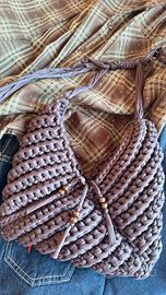 triangle bag marrone