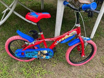 Bici bambino spiderman