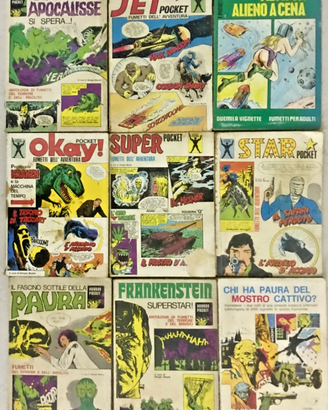 9 FUMETTI POCKET ANNI 70 HORROR – ALTRO