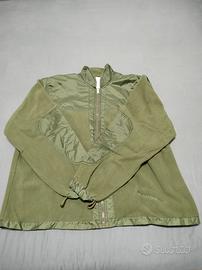 Giubbino in pile taglia M/L verde .