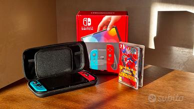 Nintendo Switch Oled, Pokemon Scarlatto, Custodia