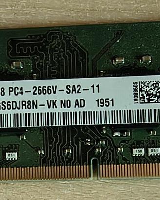 Memoria Ram 8 Gb per Laptop DELL