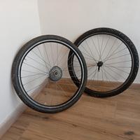 coppia cerchi 26 con pacco pignoni