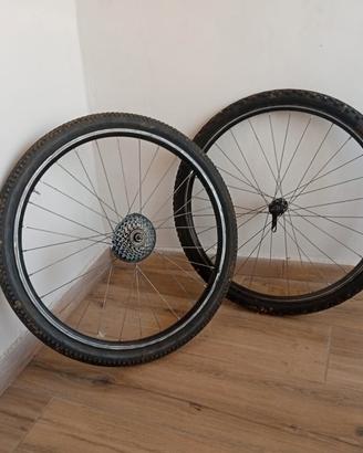 coppia cerchi 26 con pacco pignoni
