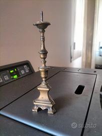 Candeliere d altare in bronzo XIX secolo