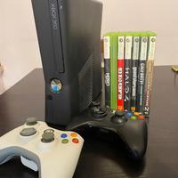 Xbox 360 slim black + controller e giochi