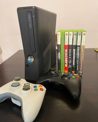 Xbox 360 slim black + controller e giochi
