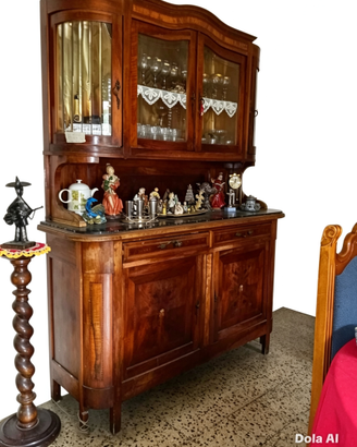 Credenza antica in legno pregiato – Stile Luigi Fi