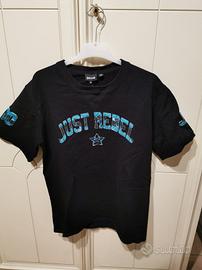 T-shirt Just Cavalli nera con scritta tg. M