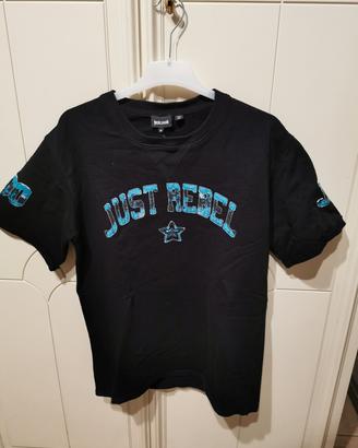 T-shirt Just Cavalli nera con scritta tg. M