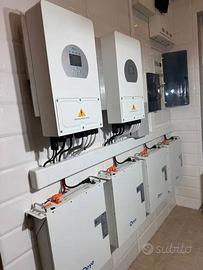 Kit 10kw fotovoltaico 6kw accumulo litio off grid