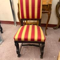 Set 4 sedie antiche con imbottitura