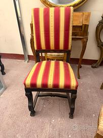 Set 4 sedie antiche con imbottitura
