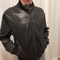 Giacca di pelle nera 