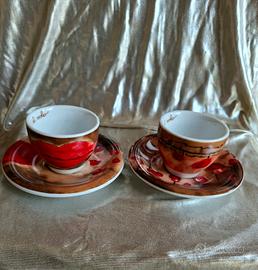 set THUN  Vintage 2 tazzine caffè +2plattini