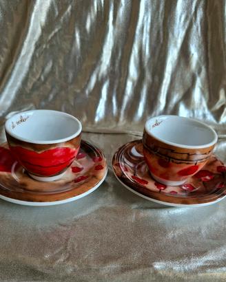set THUN  Vintage 2 tazzine caffè +2plattini