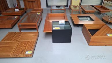 Tavolini e fioriere in ciliegio