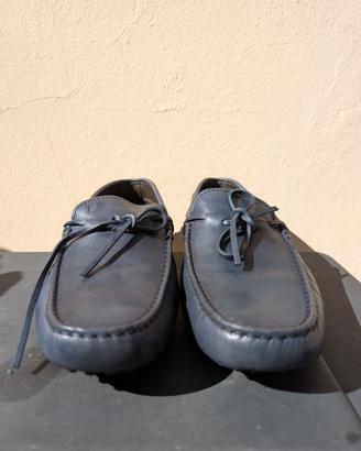 Mocassini Tod's New Laccetto Gommini Pelle Blu