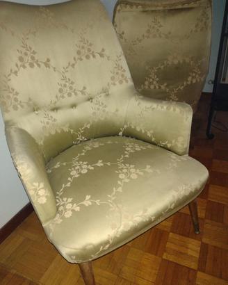 Coppia poltrone vintage stile napoleonico anni '50