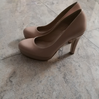Scarpe decollete' donna con tacco 11 rosa antico
