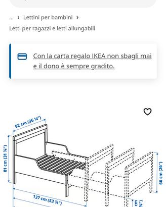 Letto allungabile ikea