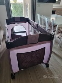 Lettino da viaggio TECTAKE con rotelle