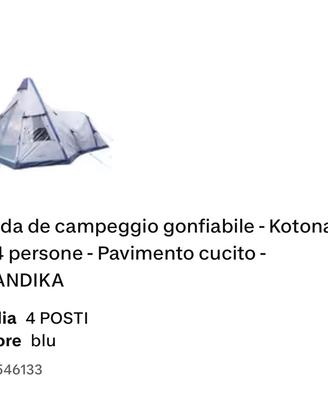 Tenda da campeggio usata una volta