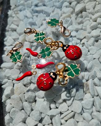 Charms Portafortuna Smaltati – Coccinella, Quadrif