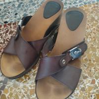 Sandali Scholl in pelle taglia 40