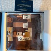 Foulard chopard vintage in seta 100% con scatola