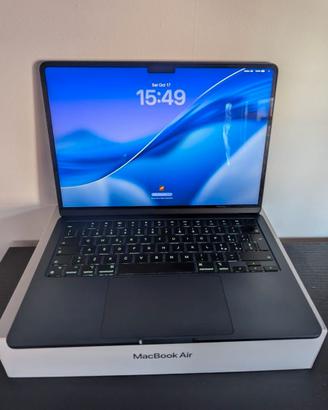 MacBook Air M2 13 8GB 256GB Mezzanotte + scatola