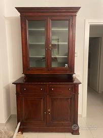 Credenza antiquariato color mogano
