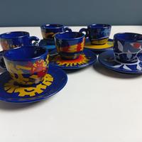 6 Tazzine Luca Trazzi Illy collection 1994