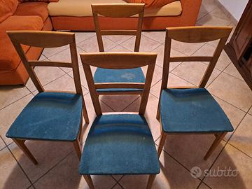 Quattro telai legno massello per sedie 