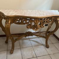Console barocca dorata- un capolavoro di eleganza