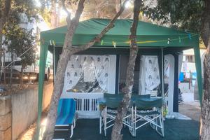 Veranda per caravan con paleria in alluminio