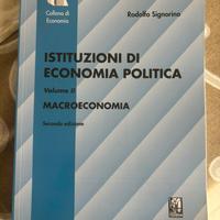 Libro, economia politica, macroeconomia, Signorino