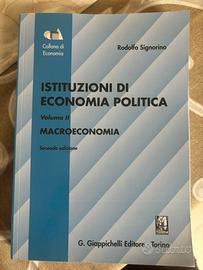 Libro, economia politica, macroeconomia, Signorino