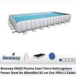 PISCINA FUORI TERRA 10 X 5 MT H:133