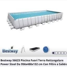 PISCINA FUORI TERRA 10 X 5 MT H:133