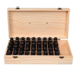 Contenitore di legno per oli essenziali, smalti