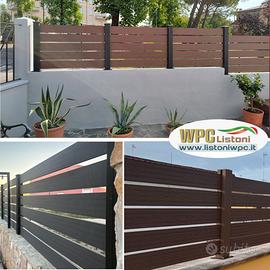 Listone recinto WPC doga legno steccato giardino