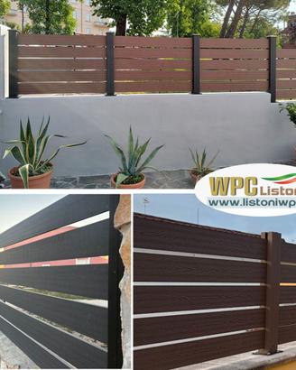 Listone recinto WPC doga legno steccato giardino