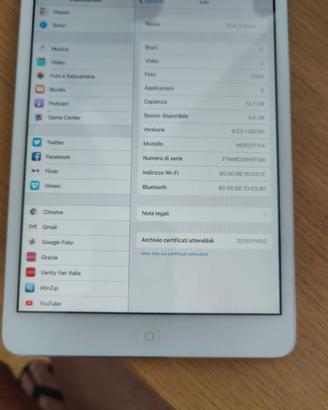 Apple iPad mini 1.ª Generazione 7.9'' 16GB Wi-Fi T