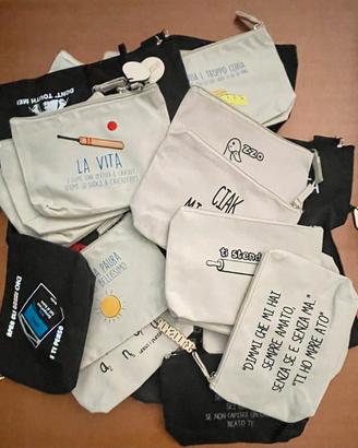 Lotto 25 Pochette miste divertenti in poliestere