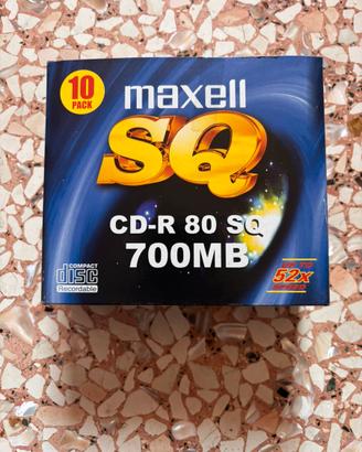 Maxell CD-R 700MB - confezione 10 pezzi nuova